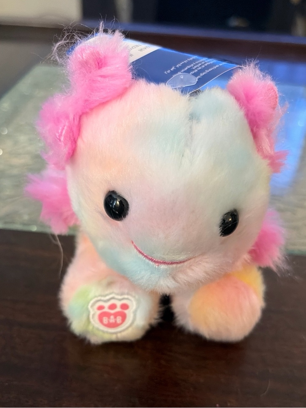 Build-A-Bear Workshop Mini Beans Tie-Dye Axolotl